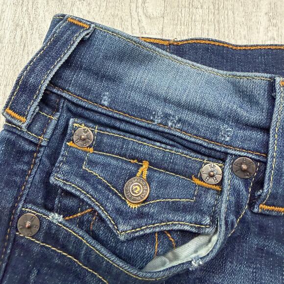 True Religion Geno Relaxed Slim Jeans Men's 28 (Fits 28x34) Blue Dark Wash - Picture 4 of 16